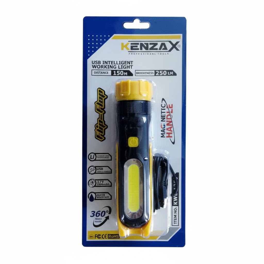 چراغ شارژی کارگاهی کد KWL-1250 کنزاکس