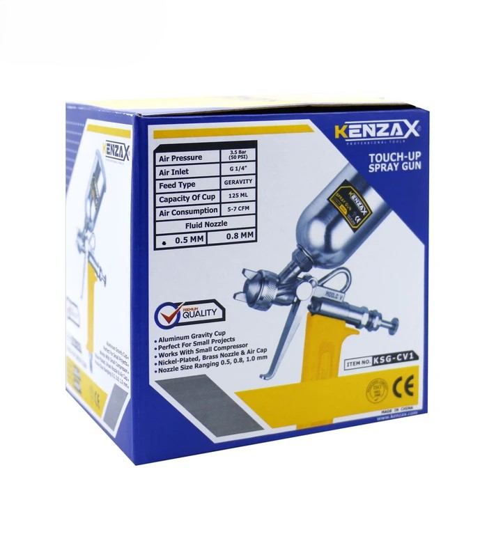 پیستوله بادی دو تنظیم سایه پاش کاسه فلزی کد KSGCV-1 کنزاکس