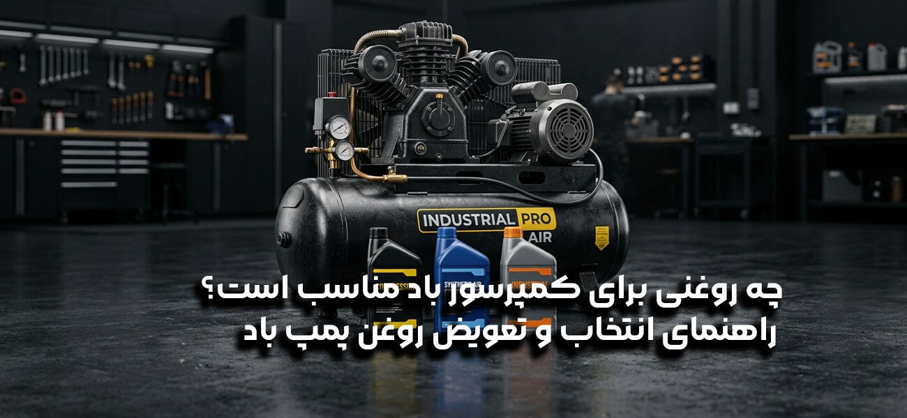 چه روغنی برای کمپرسور باد مناسب است؟ راهنمای انتخاب و تعویض روغن پمپ باد