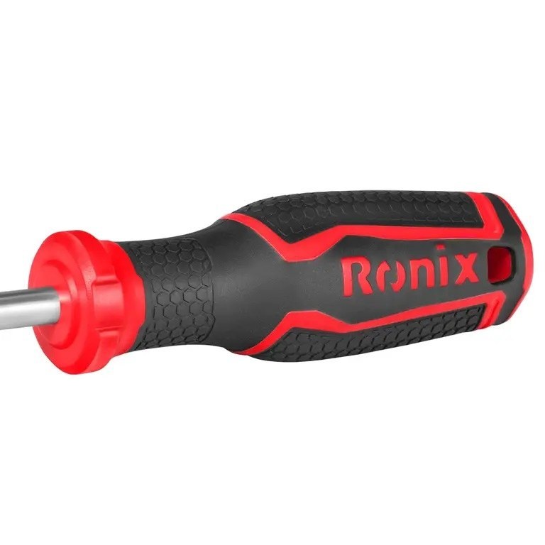 پیچ گوشتی تکی دسته TPR دو رنگ 150*8 دوسو RH-2749 رونیکس