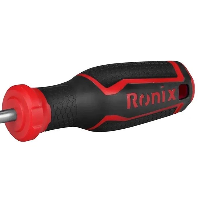 پیچ گوشتی تکی دسته TPR دو رنگ 125*6 دوسو RH-2747 رونیکس