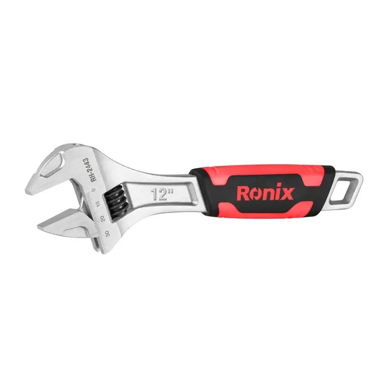 آچار فرانسه روکش دار سایز 12 RH-2443 رونیکس