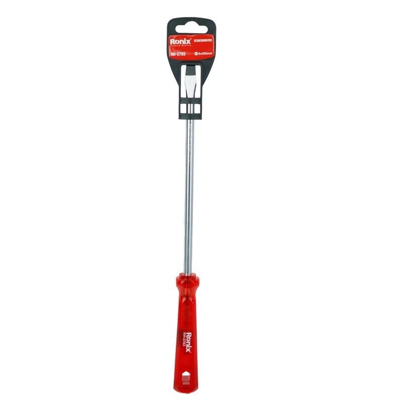 پیچ گوشتی تکی دسته کریستالی تک رنگ 200×8 دوسو RH-2783 رونیکس