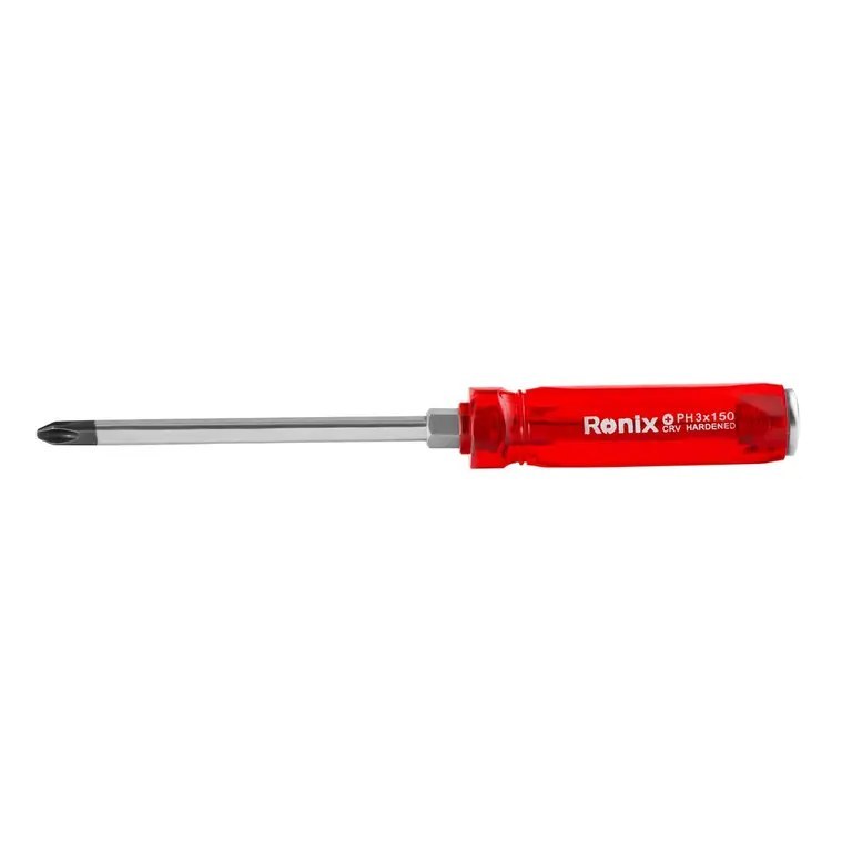 پیچ گوشتی تکی ضربه خور 150×8 چهارسو RH-2984 رونیکس