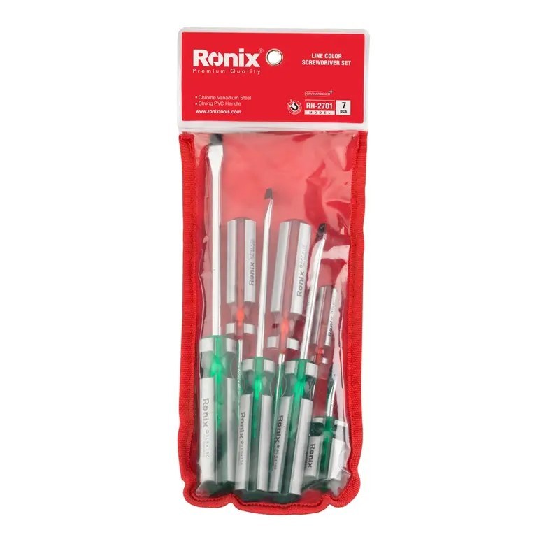 ست 7 عددی پیچ گوشتی معمولی مشتی RH-2701 رونیکس