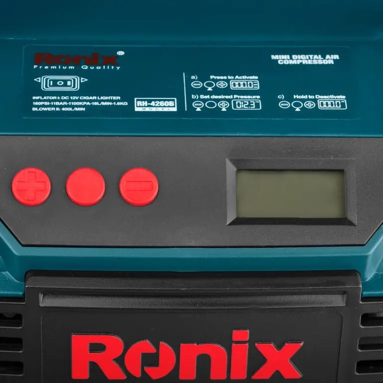 مینی کمپرسور سه کاره فندکی کیفی RH-4260B رونیکس
