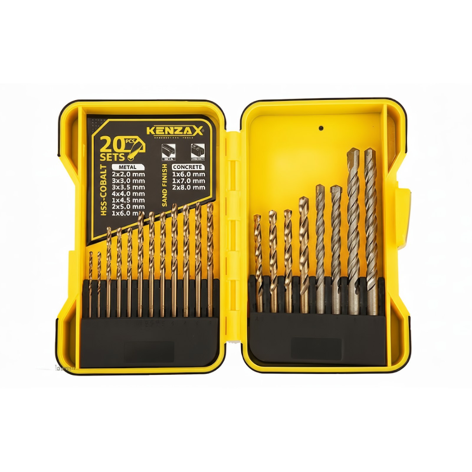 جعبه مته کبالت و الماس 20 عددی کد KDB-120 کنزاکس