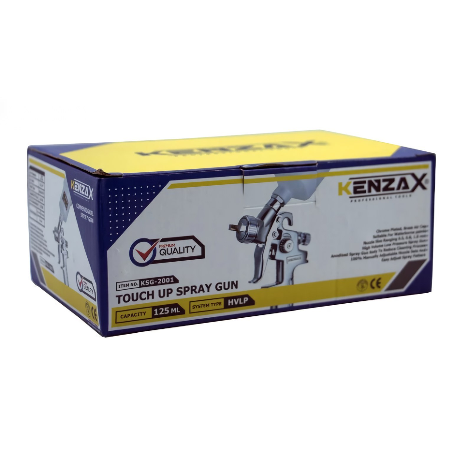 پیستوله بادی سه تنظیم سایه پاش کاسه پلاستیکی کد KSG-2001 کنزاکس