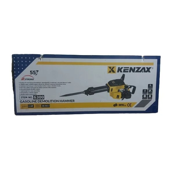 چکش تخریب بنزینی 16/5 کیلو 55 ژول 2 اسب بخار کد 6300 کنزاکس