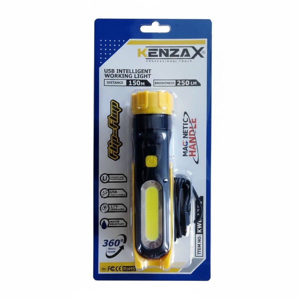 چراغ شارژی کارگاهی کد KWL-1250 کنزاکس