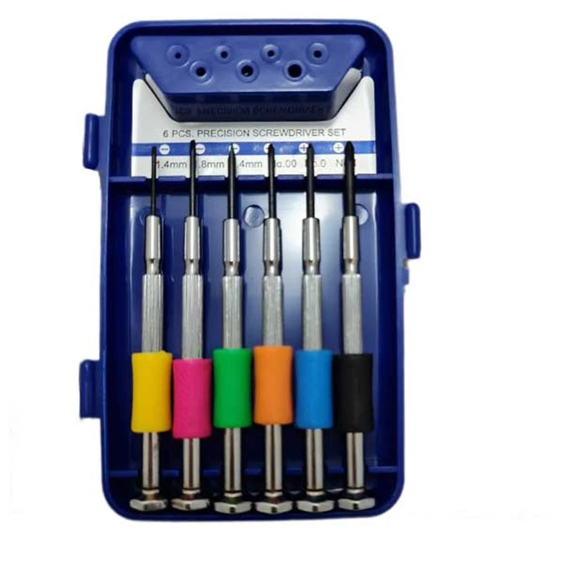 ست 6 عددی پیچ گوشتی ساعتی حرفه ای رنگی تایوان کد (SLHS-25W06C) استارلکس
