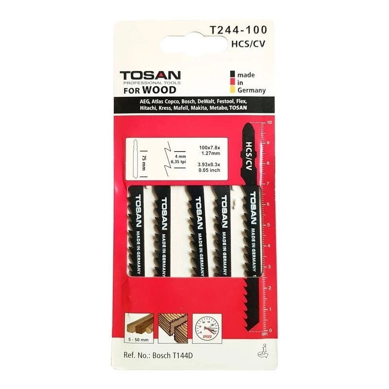 تیغه اره عمود بر چوب آلمانی کد T244-100 توسن