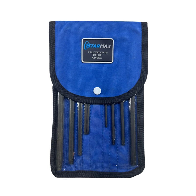 ست 9 عددی آلن کیفی CRV  ستاره ای  فوق بلند T10 تا T50  کد (SHL-18CS09TL) استارمکس