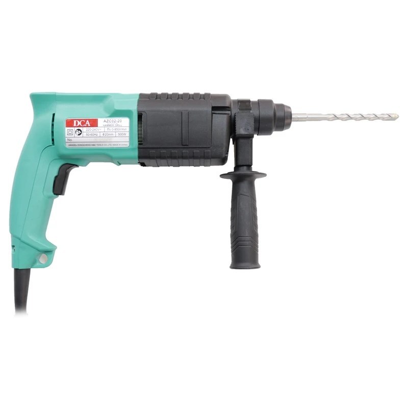 دریل بتن کن 3 کیلویی 500 وات چهار شیار دو حالته 20 میلیمتر DCA AZC02-20
