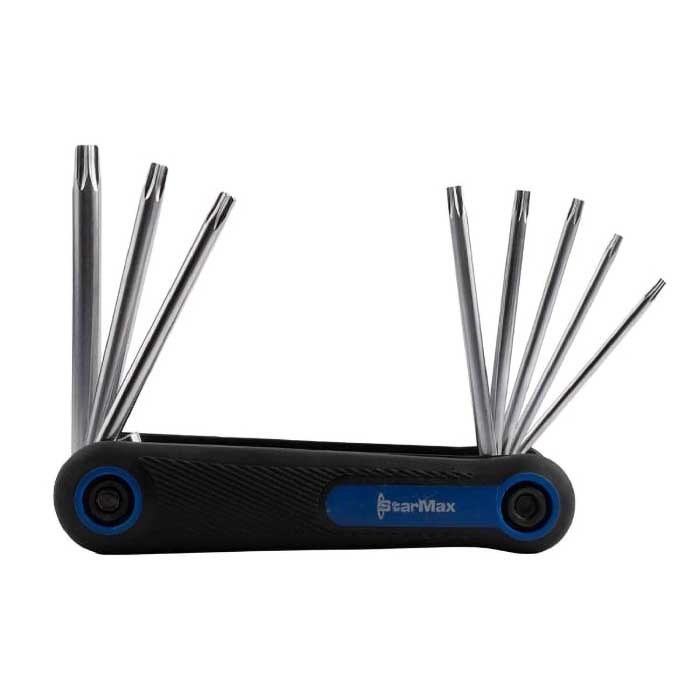 آلن چاقویی 8 عددی ستاره ای CRV T40-T9 کد (SHK-18CS08SF) استارمکس
