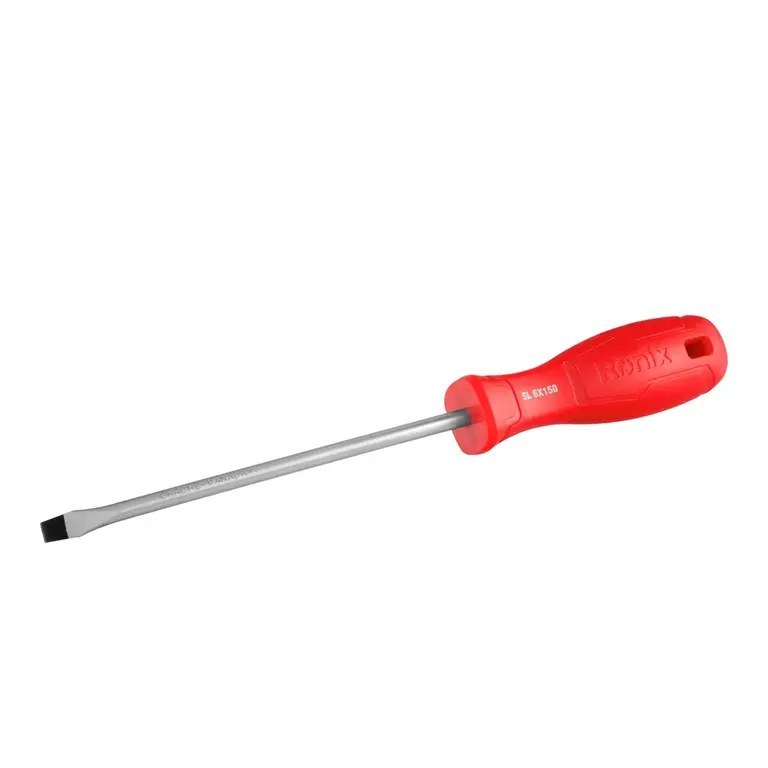 پیچ گوشتی تکی دسته پلاستیکی تک رنگ دوسو 150*6 RH-2775 رونیکس