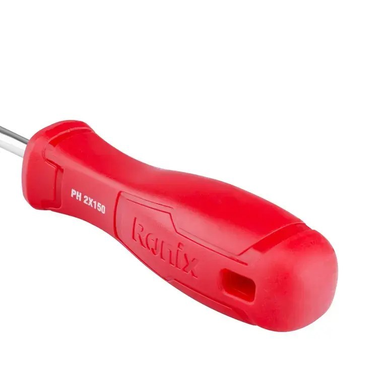 پیچ گوشتی تکی دسته پلاستیکی تک رنگ چهارسو 150*6 RH-2875 رونیکس