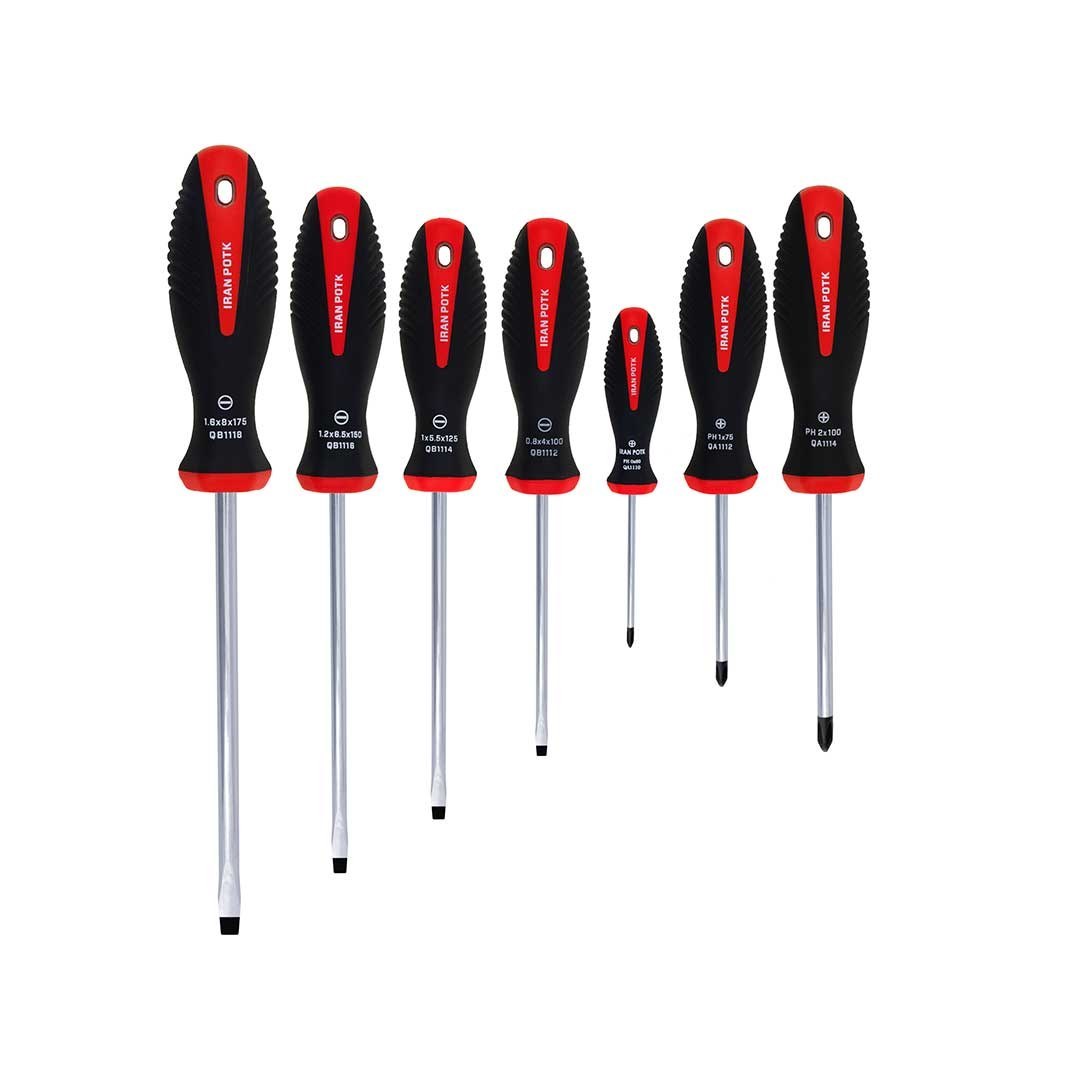 مجموعه 7 عددی پیچ گوشتی کد QE1010 پتک